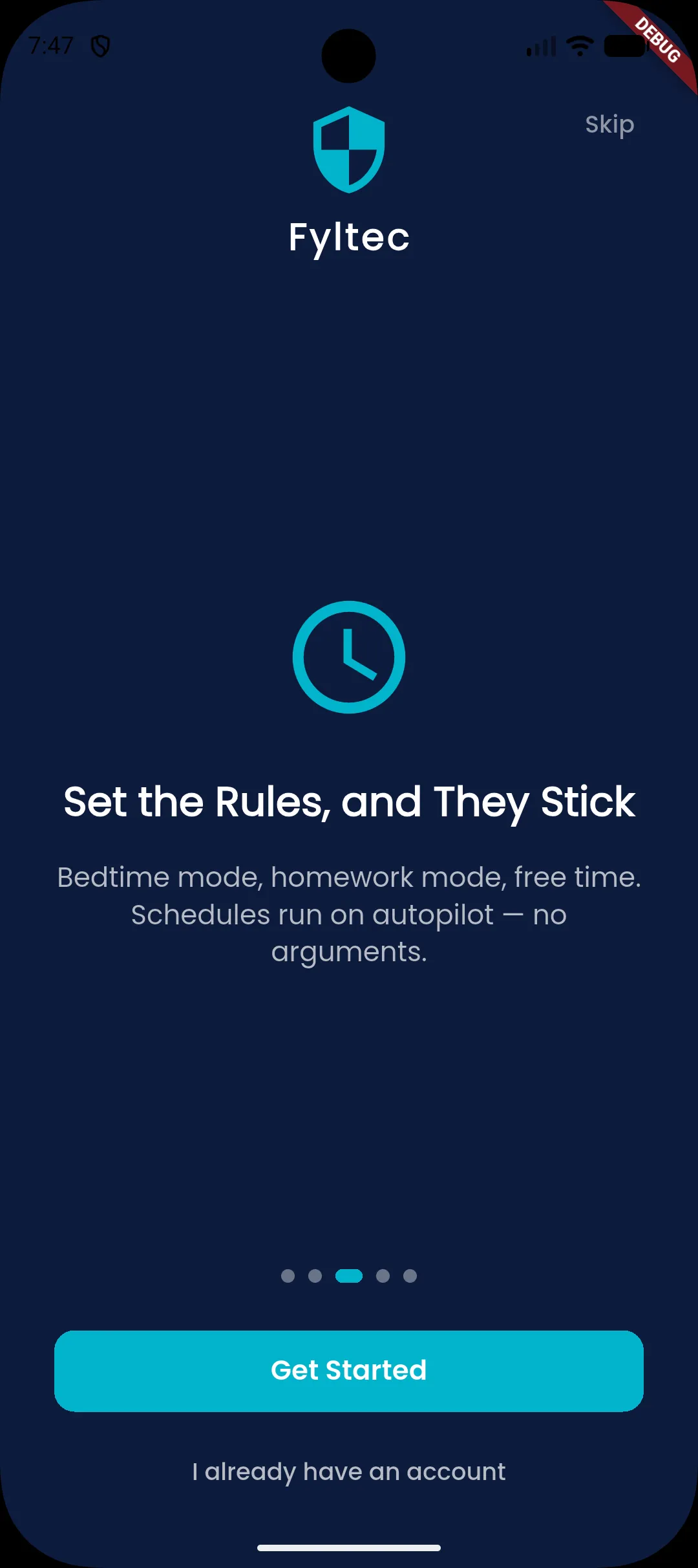 Bedtime and focus schedules